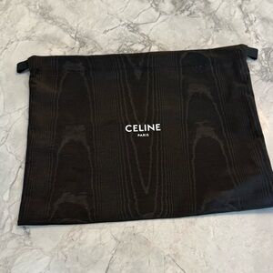 Celine Black Large Dustbag 15.5” x 12” Drawstring close & Boutique Fresh!